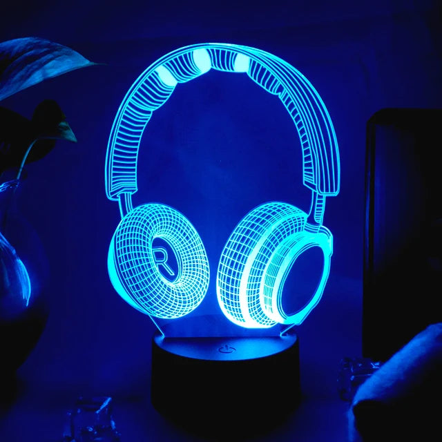 مصباح LED RGB لغرفة الألعاب | إضاءة نيون ليلية Game Over