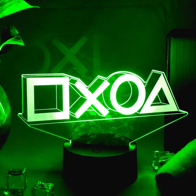 مصباح LED RGB لغرفة الألعاب | إضاءة نيون ليلية Game Over