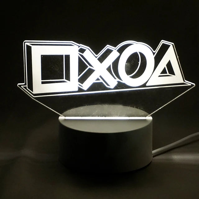 مصباح LED RGB لغرفة الألعاب | إضاءة نيون ليلية Game Over