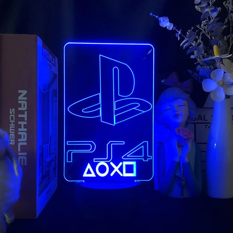 مصباح LED RGB لغرفة الألعاب | إضاءة نيون ليلية Game Over