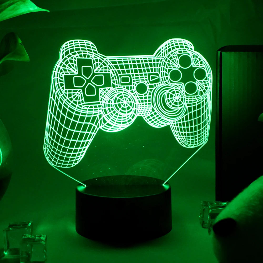 مصباح LED RGB لغرفة الألعاب | إضاءة نيون ليلية Game Over