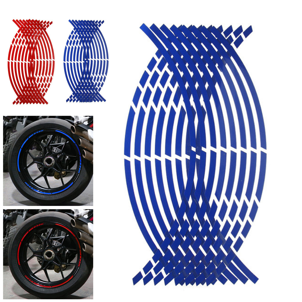 Reflective Rim Stripe Stickers │ Racing Wheel Decals │ Universal Tire Rim Tape