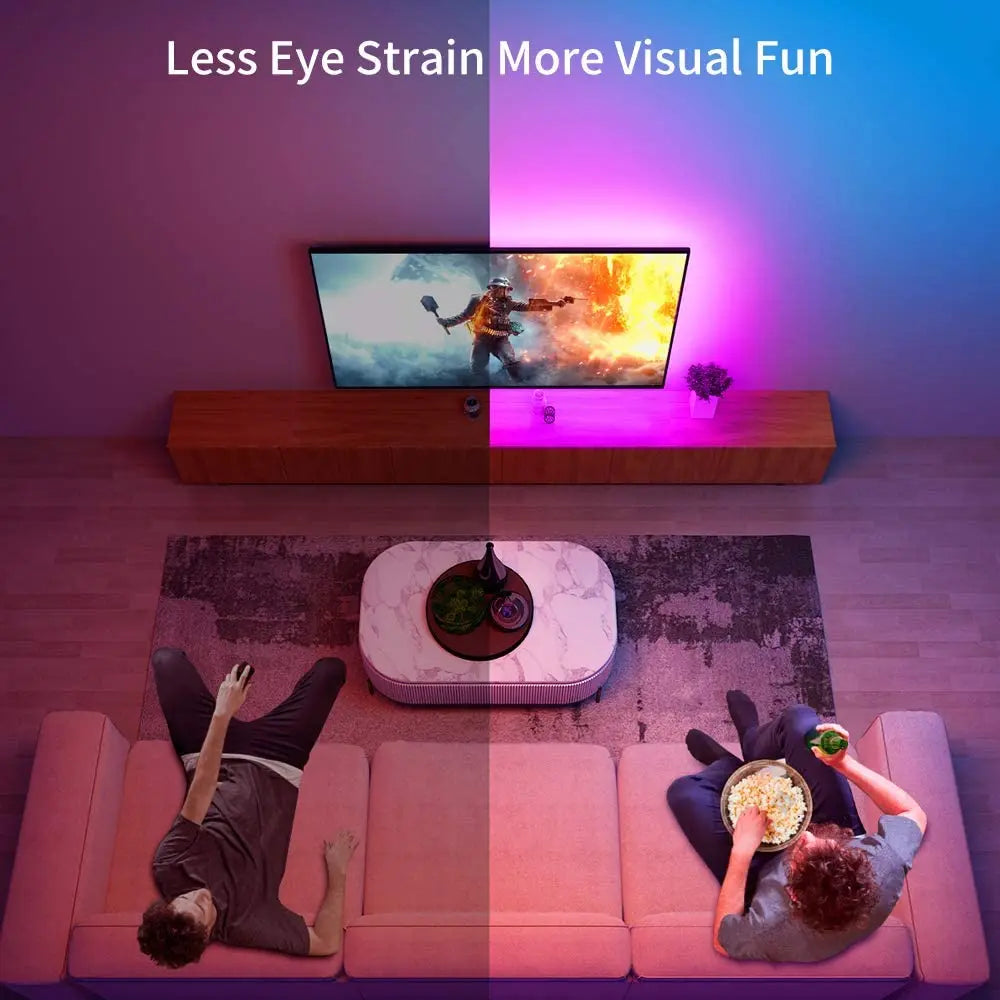 RGB TV Backlight LED Strip – Music Sync Ambient Lighting