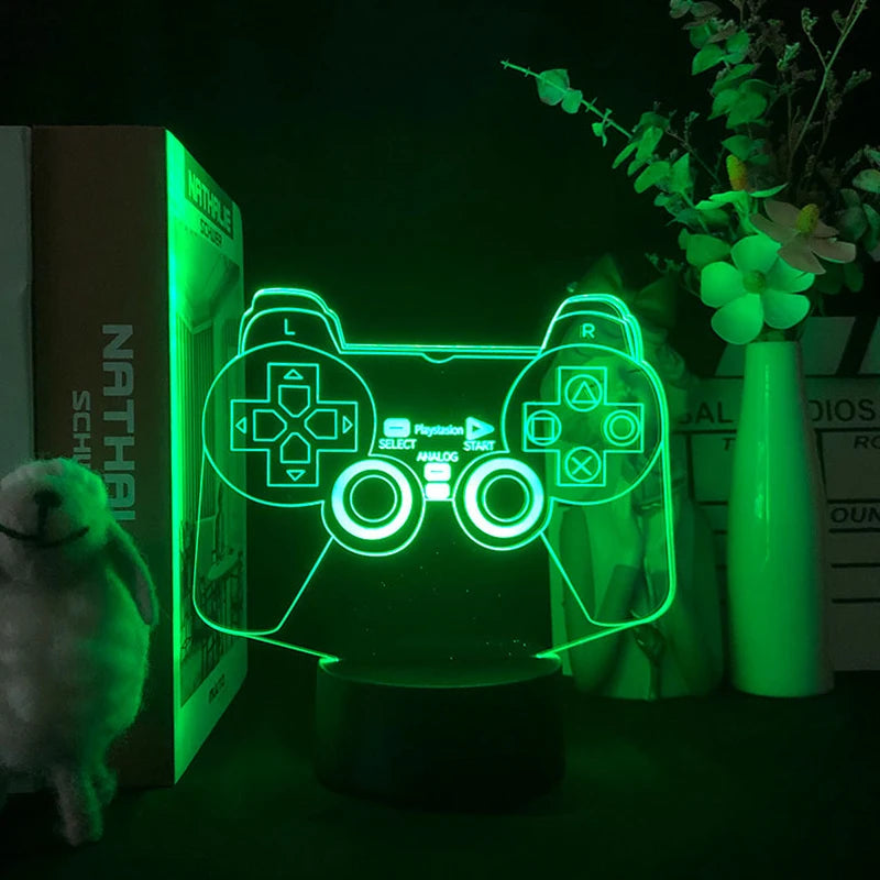 مصباح LED RGB لغرفة الألعاب | إضاءة نيون ليلية Game Over