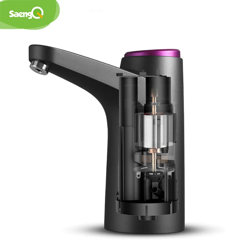 مضخة مياه كهربائية ذكية من ScenyQ – موزع مياه أوتوماتيكي قابل لإعادة الشحن عبر USB