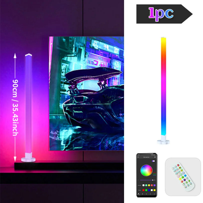 Smart RGB Corner Floor Lamp – APP Controlled Modern LED Mood Light for Gaming & Bedroom 🌈✨