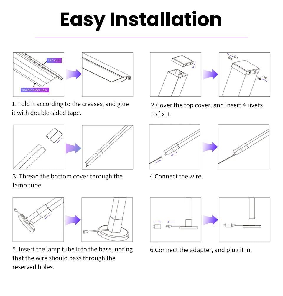 مصباح أرضي زاوية ذكي RGB - إضاءة مزاجية LED حديثة يتم التحكم فيها عبر التطبيق للألعاب وغرفة النوم 🌈✨