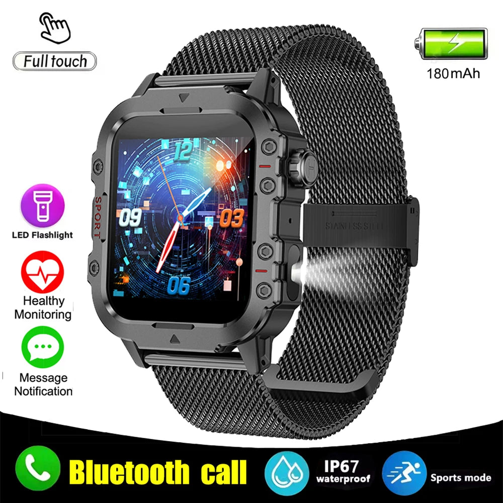 2026 Military Smart Watch for Men ｜ Outdoor Fitness Bluetooth Call Smartwatch ⌚