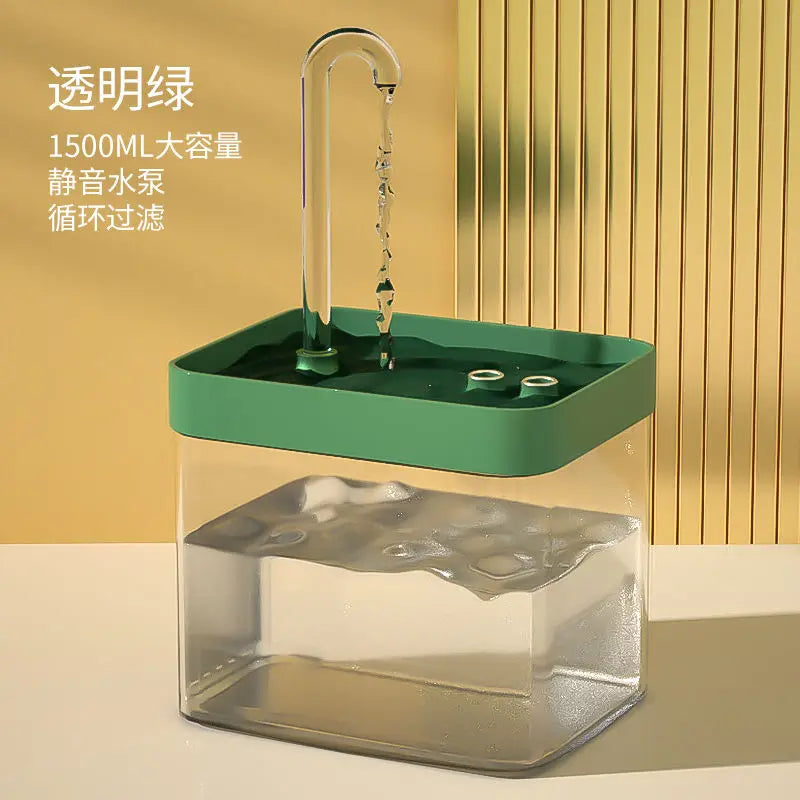 نافورة ماء ذكية أوتوماتيكية للحيوانات الأليفة - موزع مياه هادئ للغاية للقطط والكلاب 🐾💧