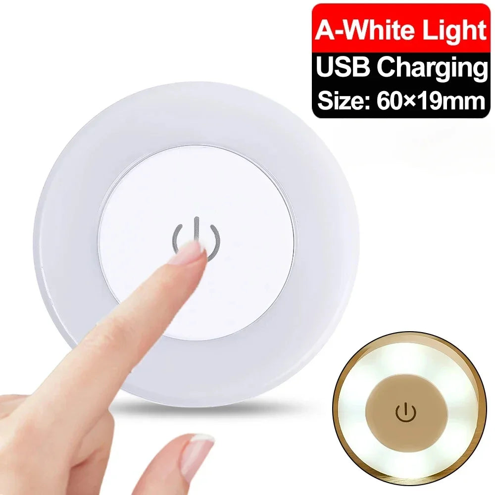 USB Rechargeable LED Night Light | Portable Bedroom Decor Lamp