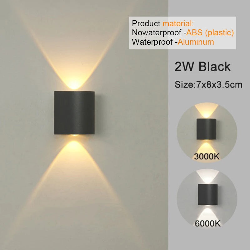✨ Modern LED Wall Sconce – Elegant Up & Down Ambient Light for Home Decor