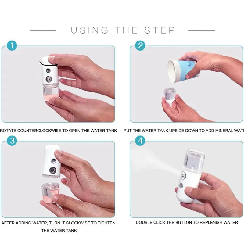 Portable Mini Humidifier & Cool Mist Spray