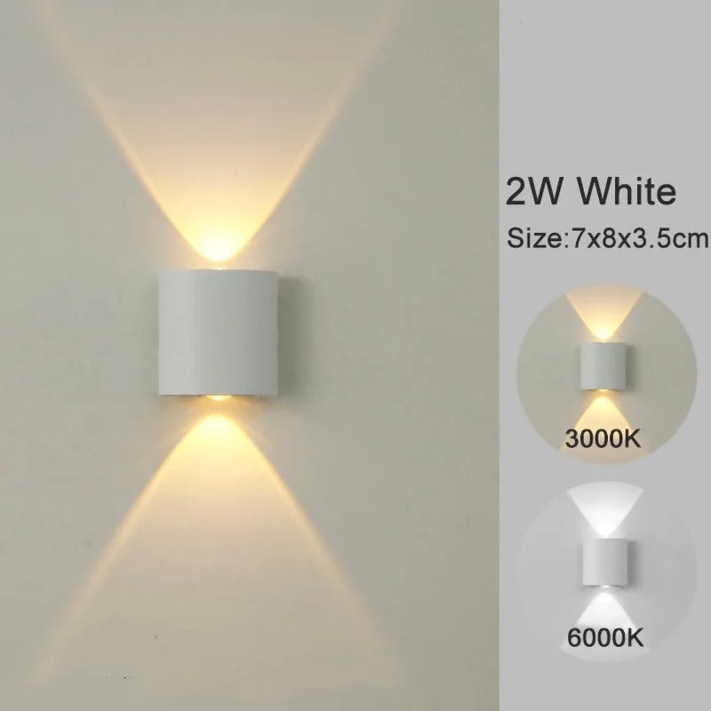 ✨ مصباح جداري LED عصري - إضاءة محيطية أنيقة صاعدة ونازلة لتزيين المنزل