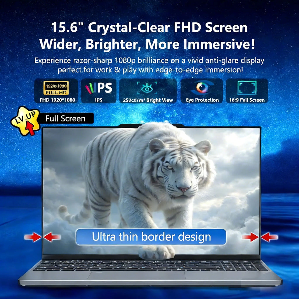 كمبيوتر محمول مقاس 15.6 بوصة بنظام Windows 11 Pro | معالج Intel Core i9-9900 | ذاكرة وصول عشوائي (RAM) سعة 16 جيجابايت وقرص صلب SSD بسعة 1 تيرابايت | كمبيوتر محمول للألعاب والأعمال