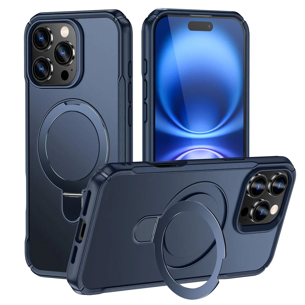 MagSafe Magnetic Stand Phone Case | Foldable Wireless Charging Cover