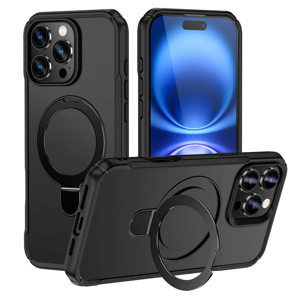 MagSafe Magnetic Stand Phone Case | Foldable Wireless Charging Cover