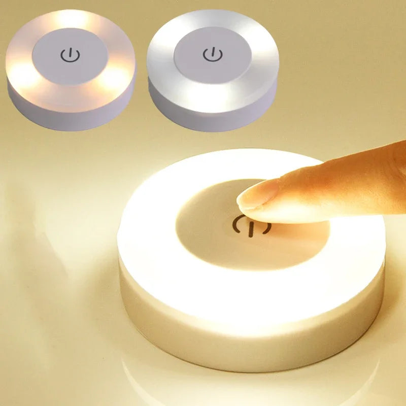 مصباح LED ليلي قابل لإعادة الشحن عبر USB | مصباح محمول لديكور غرفة النوم