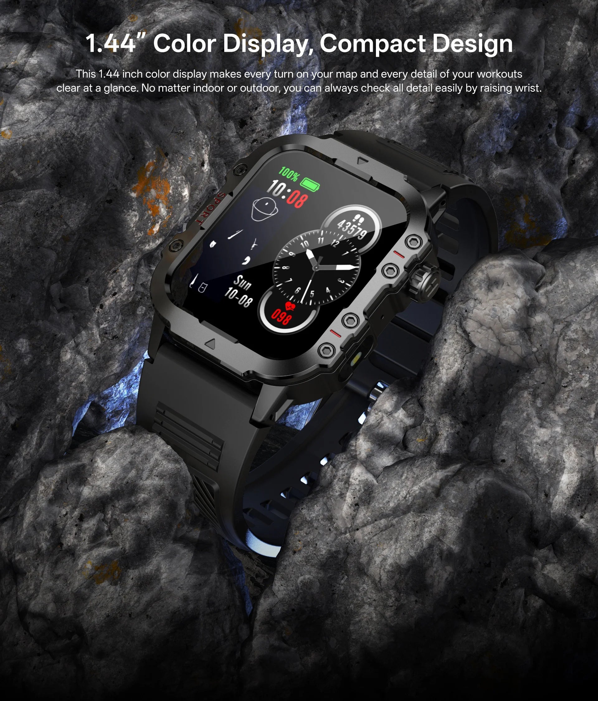 2026 Military Smart Watch for Men ｜ Outdoor Fitness Bluetooth Call Smartwatch ⌚