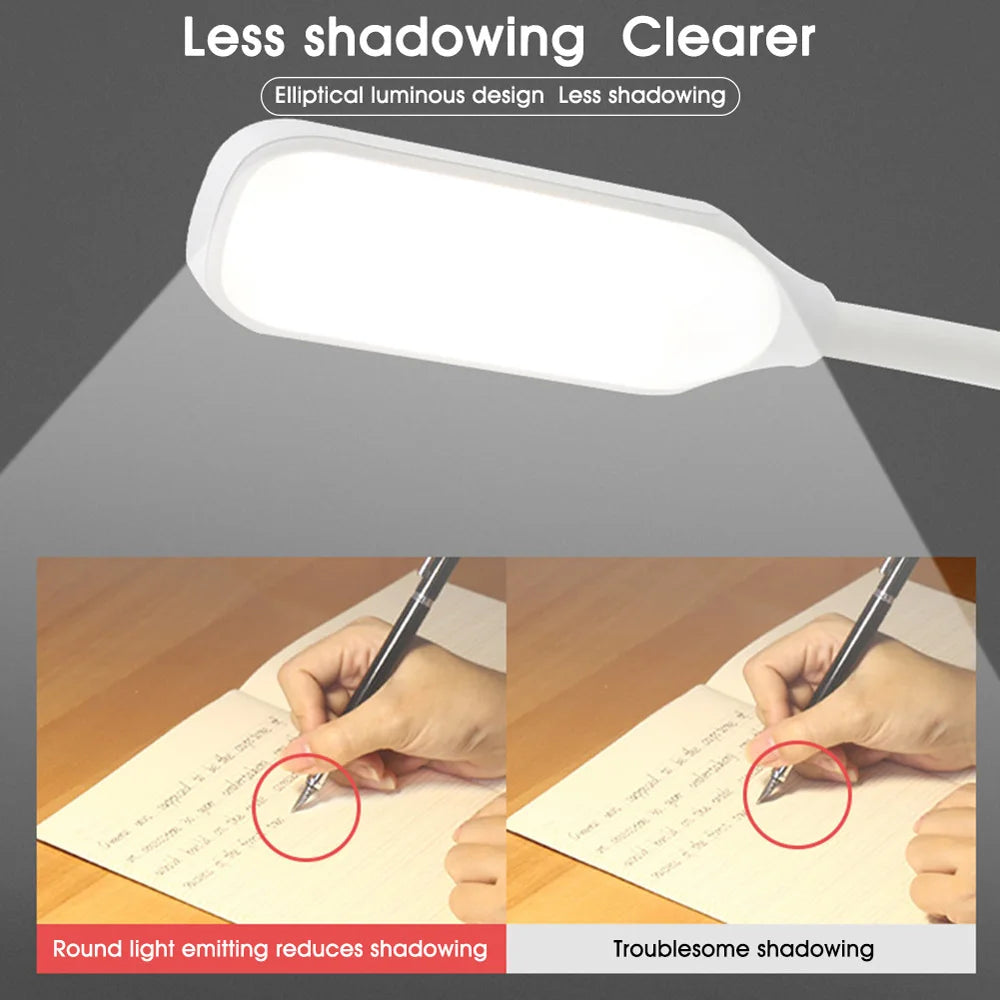 مصباح كتاب LED قابل لإعادة الشحن عبر USB | مصباح قراءة محمول بمشبك