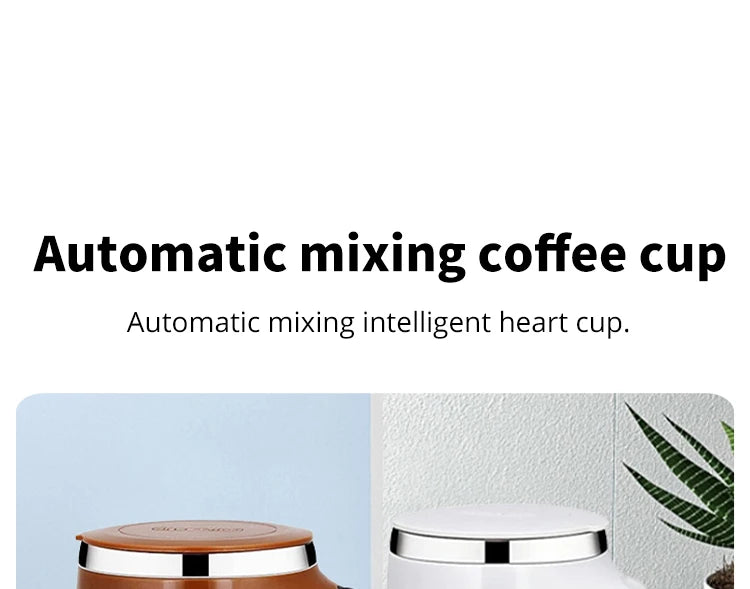 كوب ذكي ذاتي الخلط – كوب قهوة وبروتين كهربائي قابل لإعادة الشحن ☕⚡