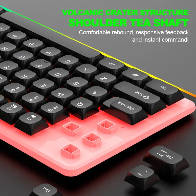 NG GTX350 Gaming Keyboard & Mouse Combo | RGB LED Gamer Set
