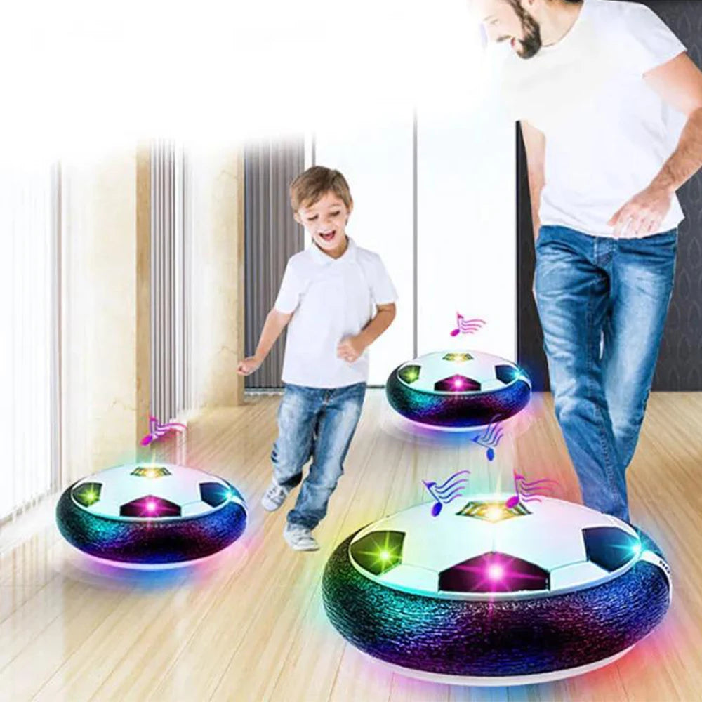 كرة قدم هوفر مع أضواء LED – متعة كرة القدم داخل المنزل ⚽✨