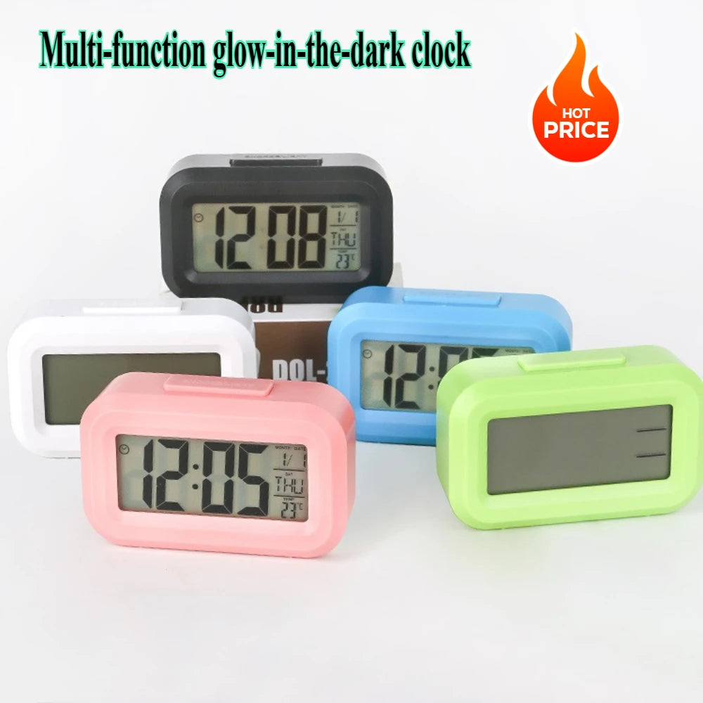 ساعة منبه LED ذكية – شاشة عرض رقمية عصرية للمكتب وغرفة النوم ⏰✨
