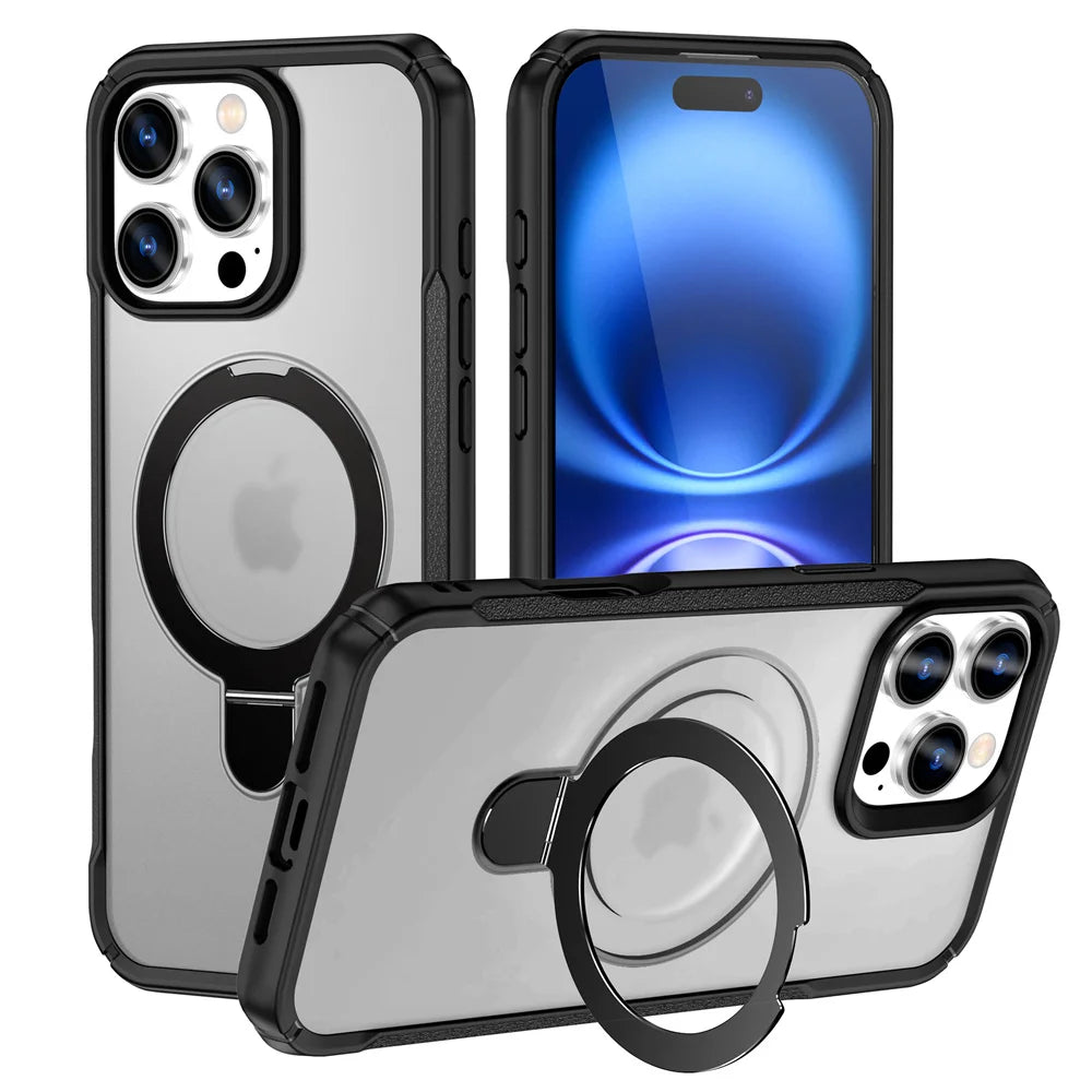 MagSafe Magnetic Stand Phone Case | Foldable Wireless Charging Cover
