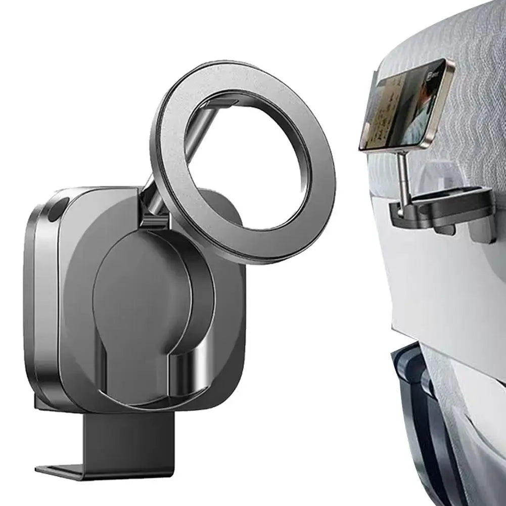 حامل الهاتف المغناطيسي MagSafe │ مسند سفر قابل للطي 360 درجة │ حامل للسيارة والطائرة