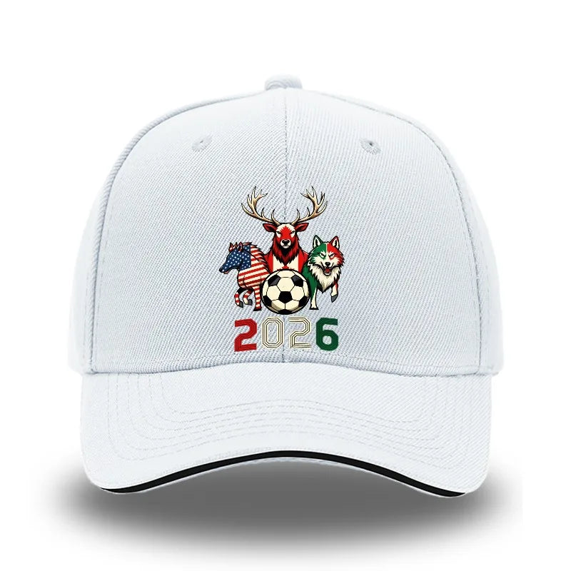 2026 World Cup Soccer Fan Cap – USA CAN MEX Edition