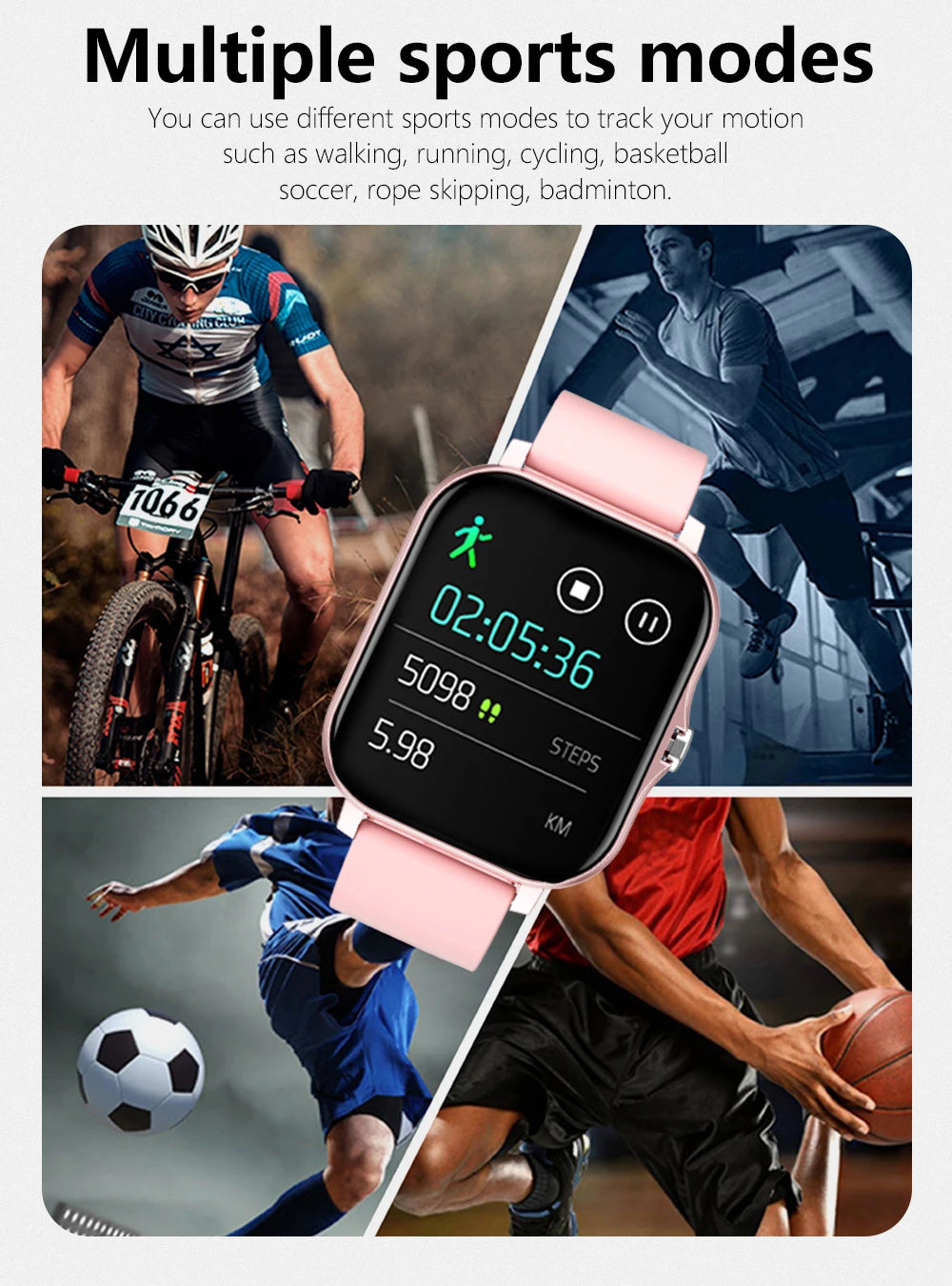 Smart Watch Active Pro — ساعة ذكية رياضية مع خاصية الاتصال عبر البلوتوث | ساعات ذكية ⌚