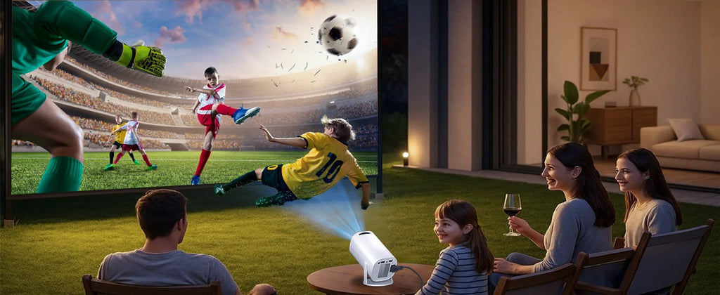 Smart Mini 4K Projector – Wi-Fi & Bluetooth Home Theater
