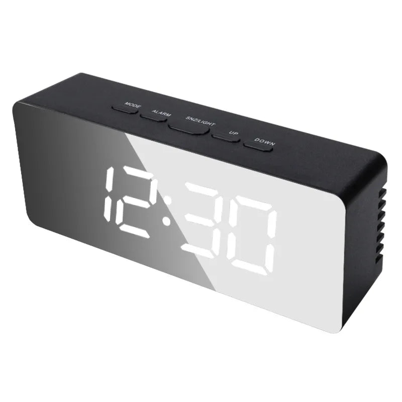 Smart LED Digital Alarm Clock – Sleek Modern Design for Bedroom & Desk ⏰✨