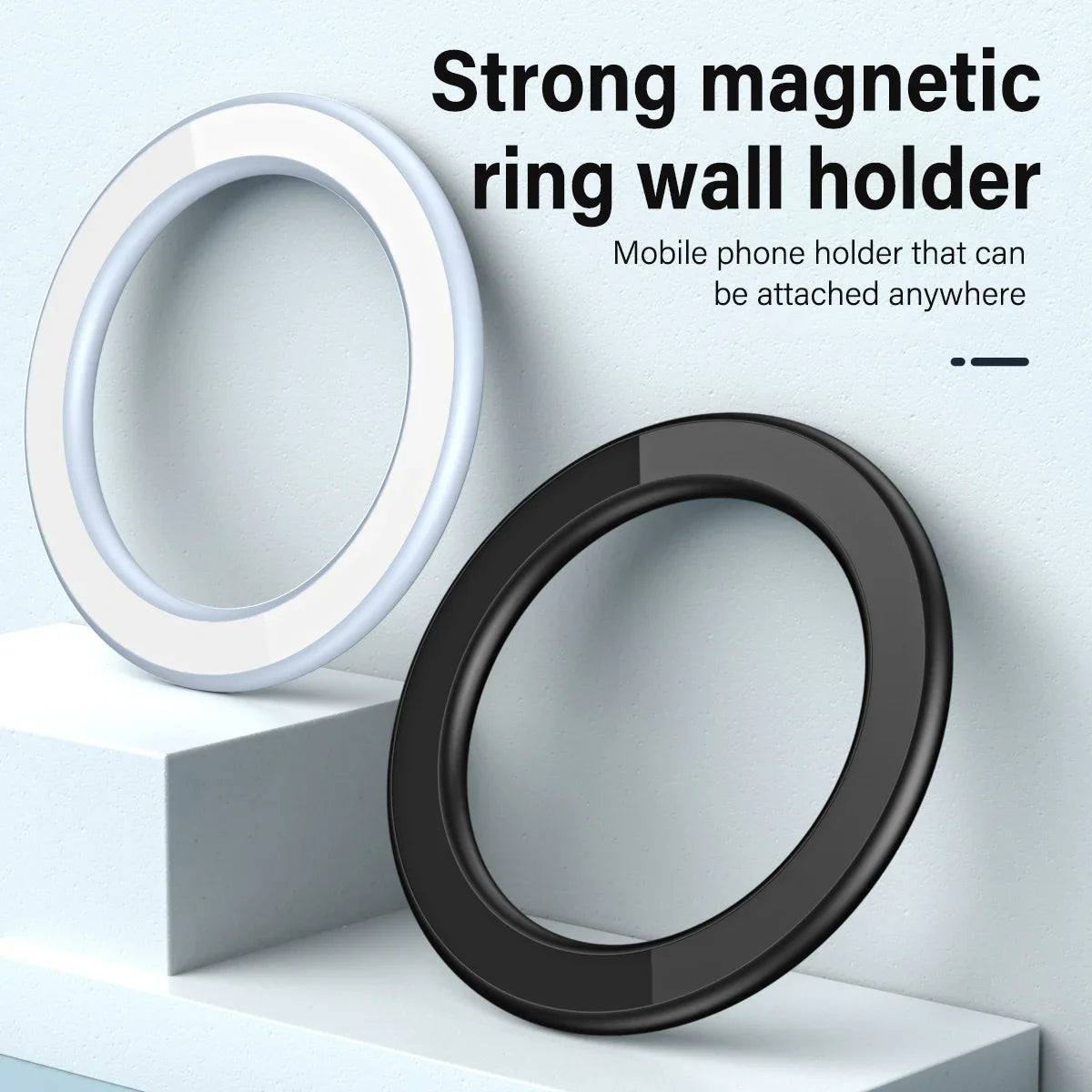 Magnetic Ring Phone Holder │ Universal MagSafe Wall Mount │ Magnetic Phone Stand