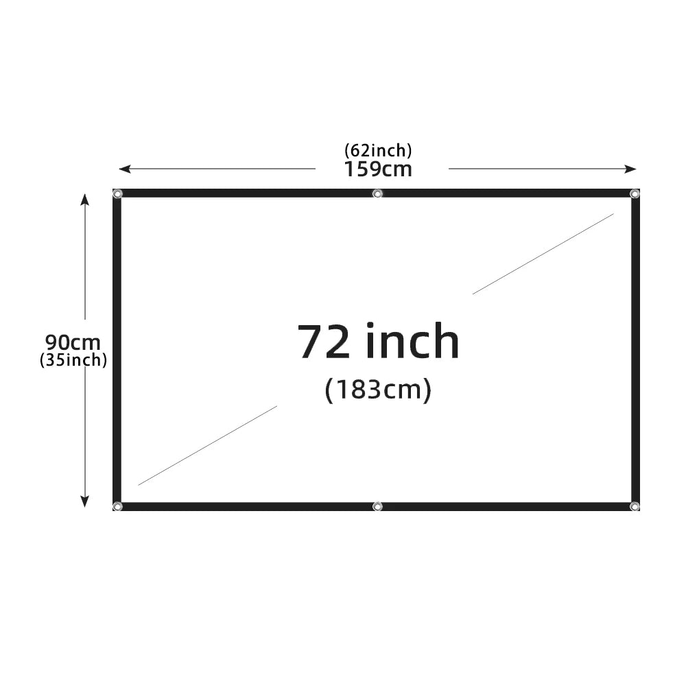 Ultra HD Foldable Projector Screen – Stadium Edition ⚽📽️🔥