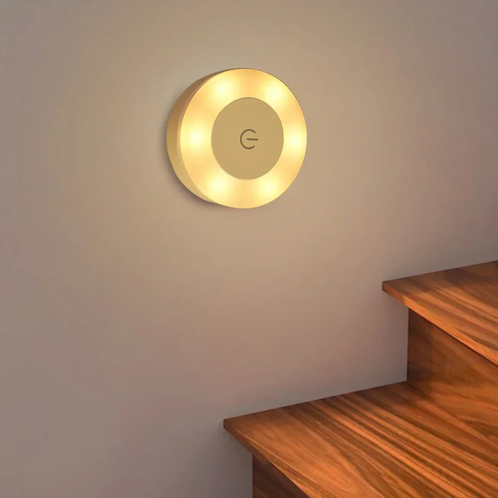 USB Rechargeable LED Night Light | Portable Bedroom Decor Lamp