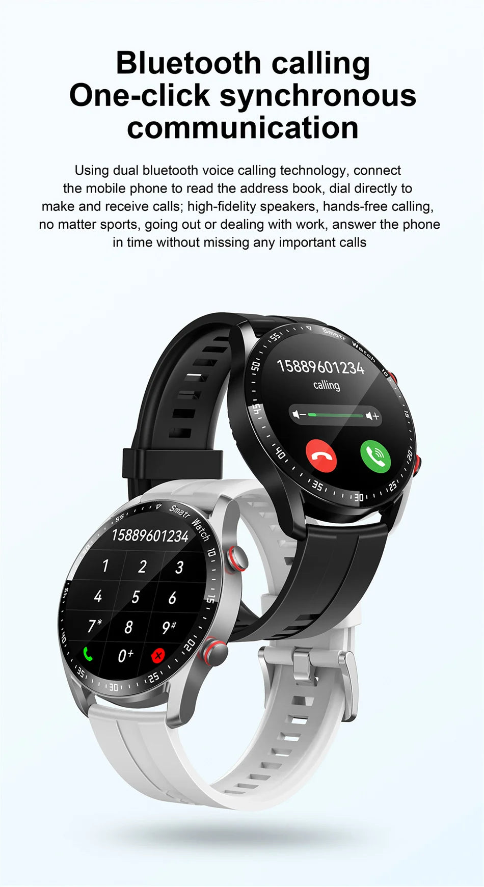 HW20 Smart Watch | Bluetooth Calling | ECG + PPG Health Monitor | IP67 Waterproof | Fitness Tracker