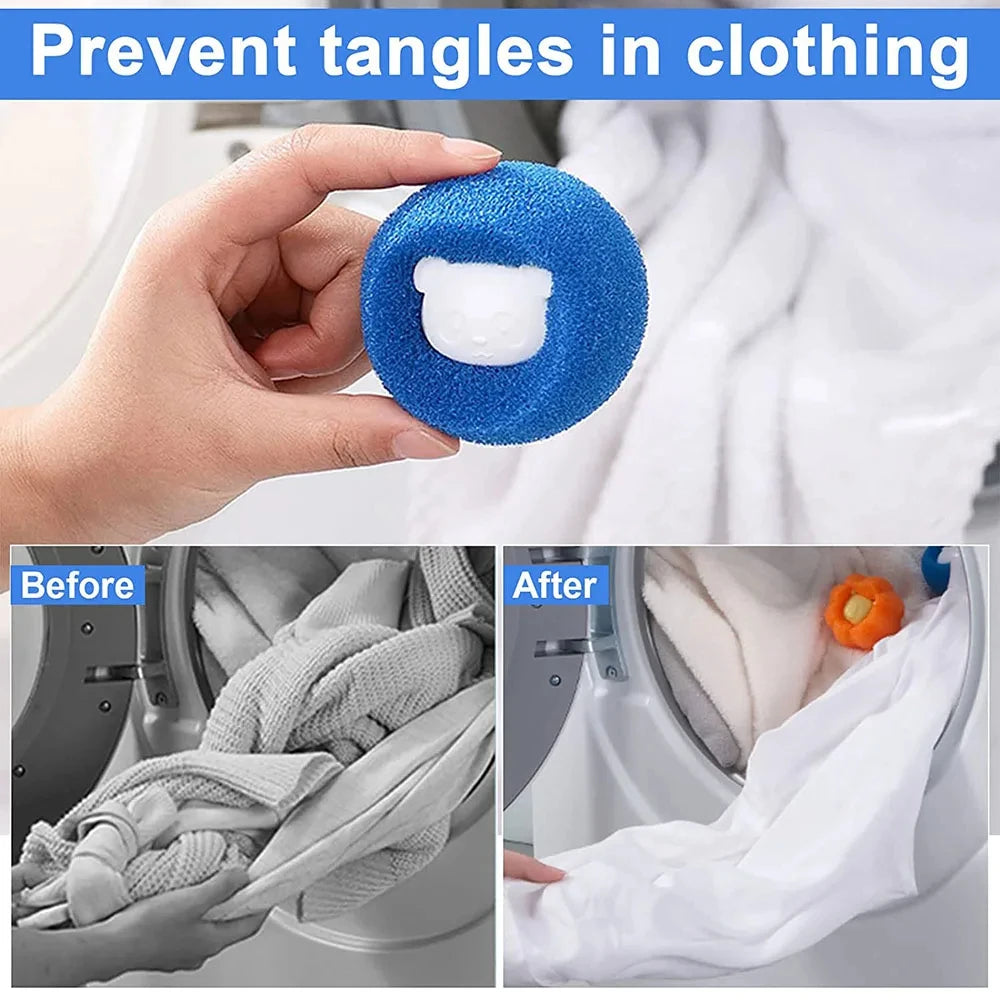 Reusable Pet Hair Remover Ball – Washing Machine & Dryer Fur Catcher for Laundry