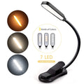 مصباح كتاب LED قابل لإعادة الشحن عبر USB | مصباح قراءة محمول بمشبك