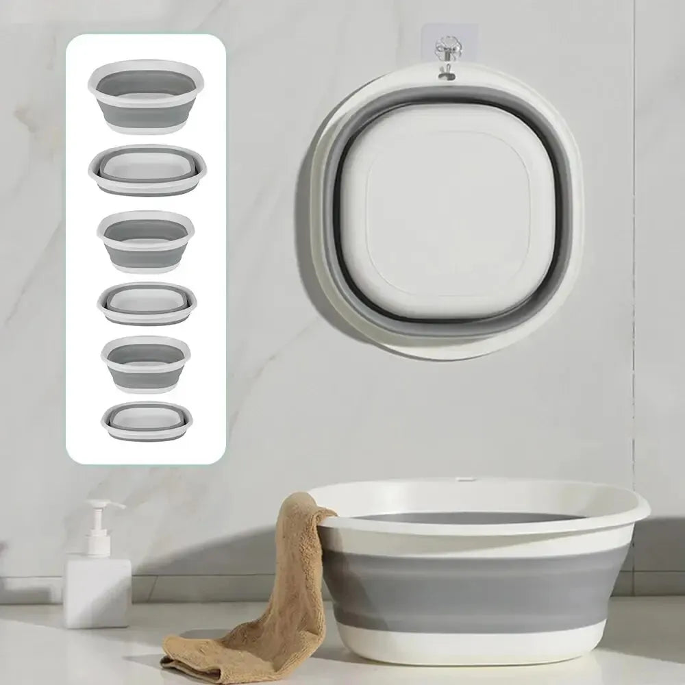 Foldable Wash Basin │ Portable Laundry Tub │ Space Saving Collapsible Sink