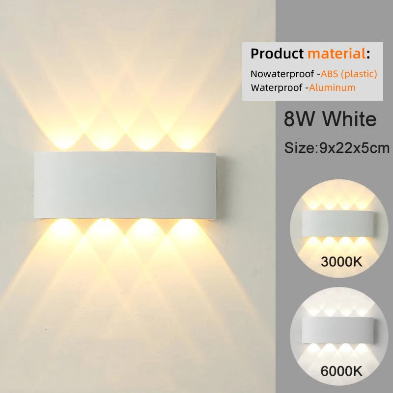 ✨ Modern LED Wall Sconce – Elegant Up & Down Ambient Light for Home Decor