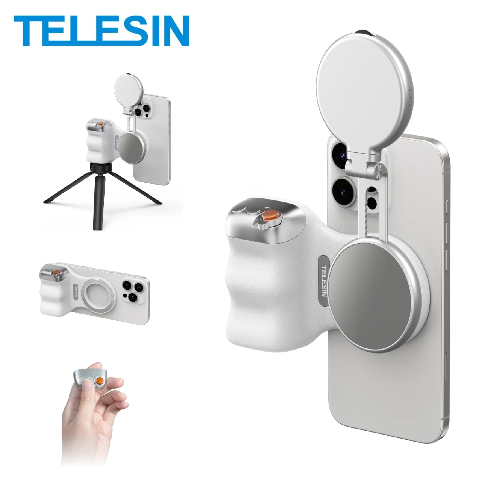 TELESIN Magnetic Camera Grip │ Bluetooth Shooting Handle │ Creator Phone Grip