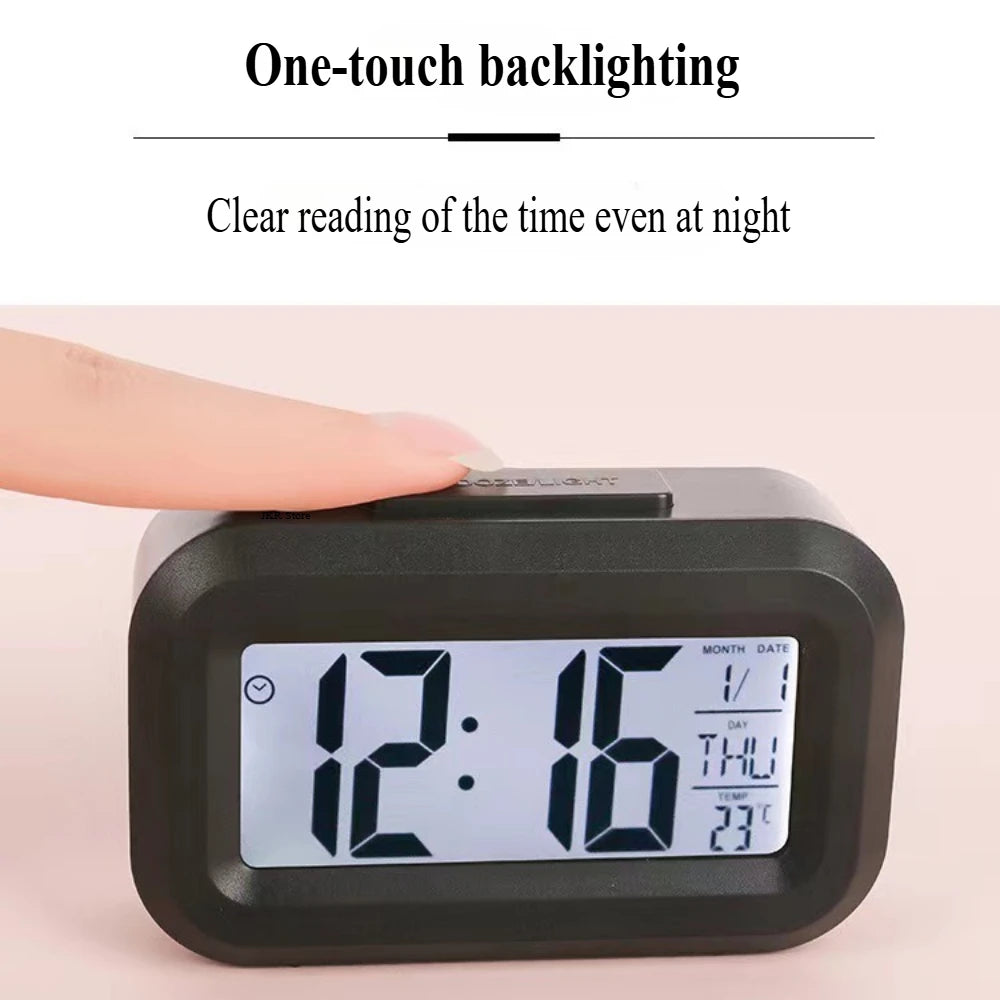 ساعة منبه LED ذكية – شاشة عرض رقمية عصرية للمكتب وغرفة النوم ⏰✨
