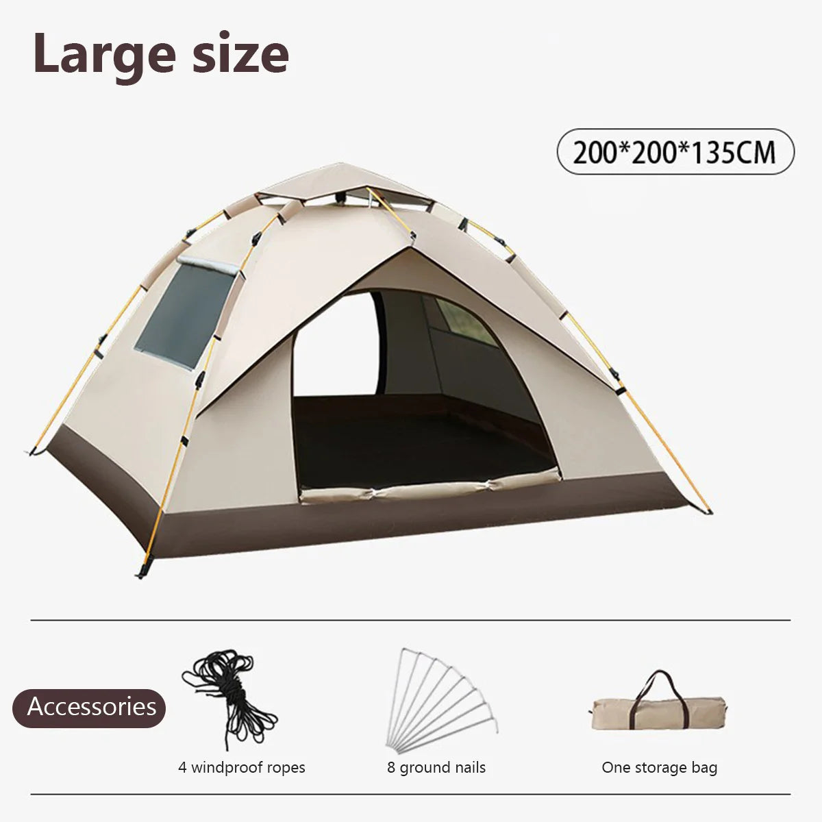 Outdoor Folding Camping Tent | Portable Waterproof Pop-Up Shelter
