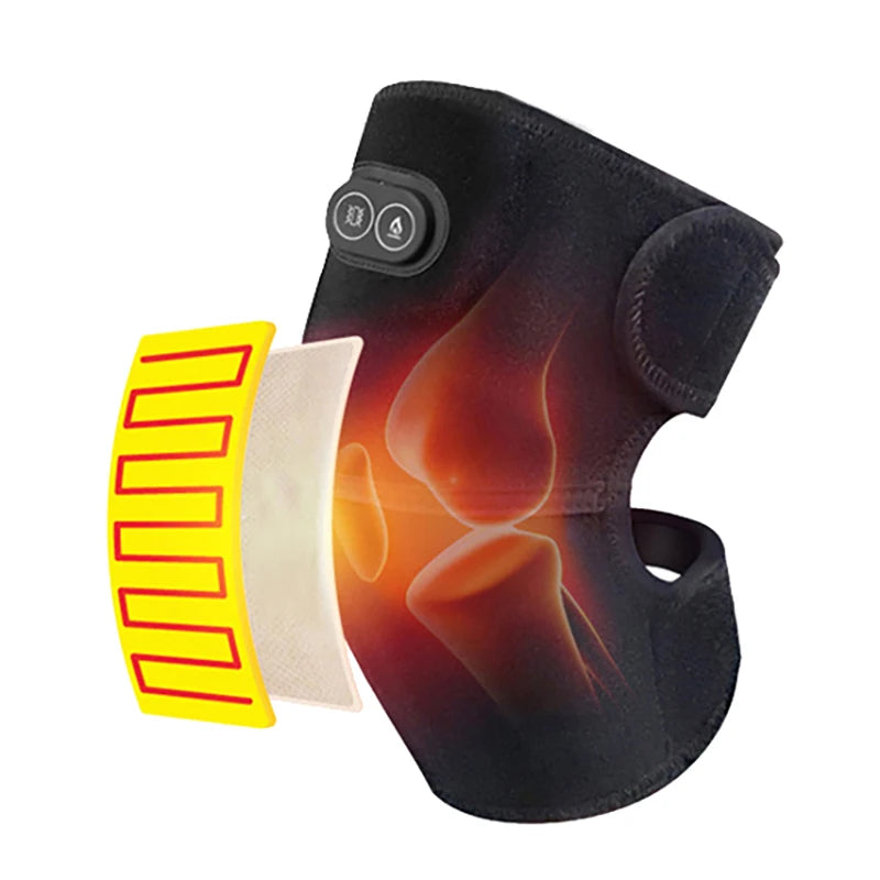 USB Heated Shoulder Brace | Smart Vibration Massage Support