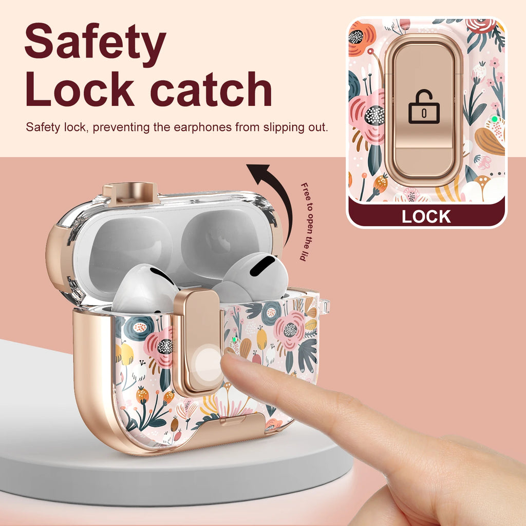 AirPods Pro Protective Case ｜ Secure Lock Shockproof Silicone Cover