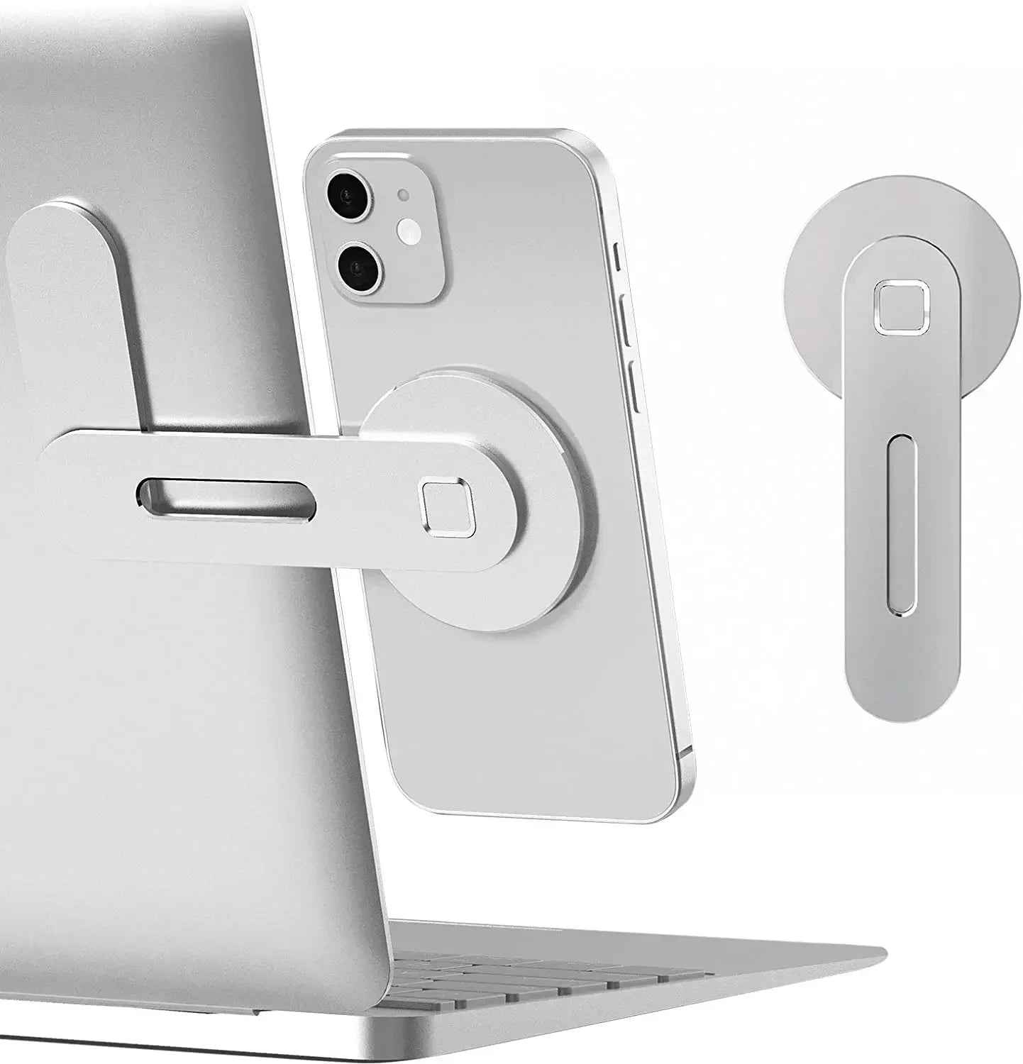 2025 Magnetic Laptop Phone Holder | Foldable Monitor Side Mount | Universal Smartphone Stand
