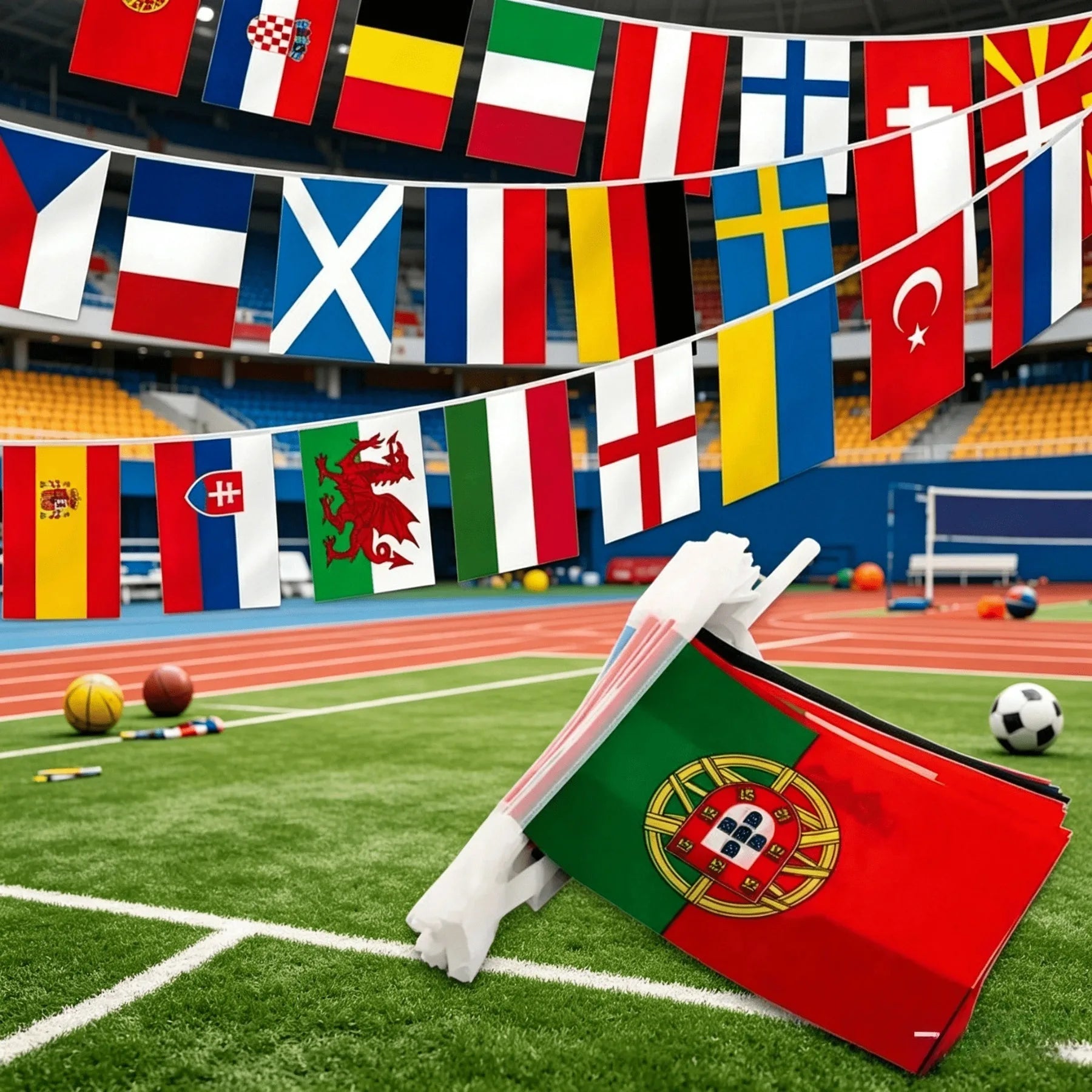 48 Country Football Flag Set – World Cup Party Decoration Pack