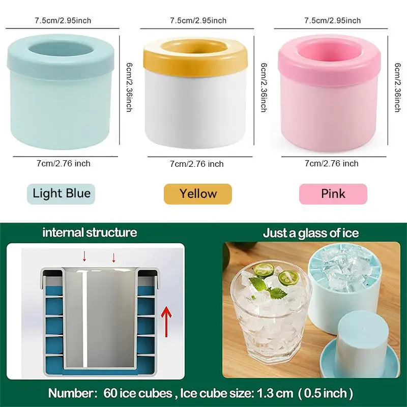 Silicone Ice Bucket Mold | Creative Round Ice Maker