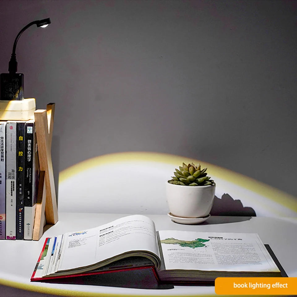 USB Sunset Projection Lamp for Aesthetic Room Lighting